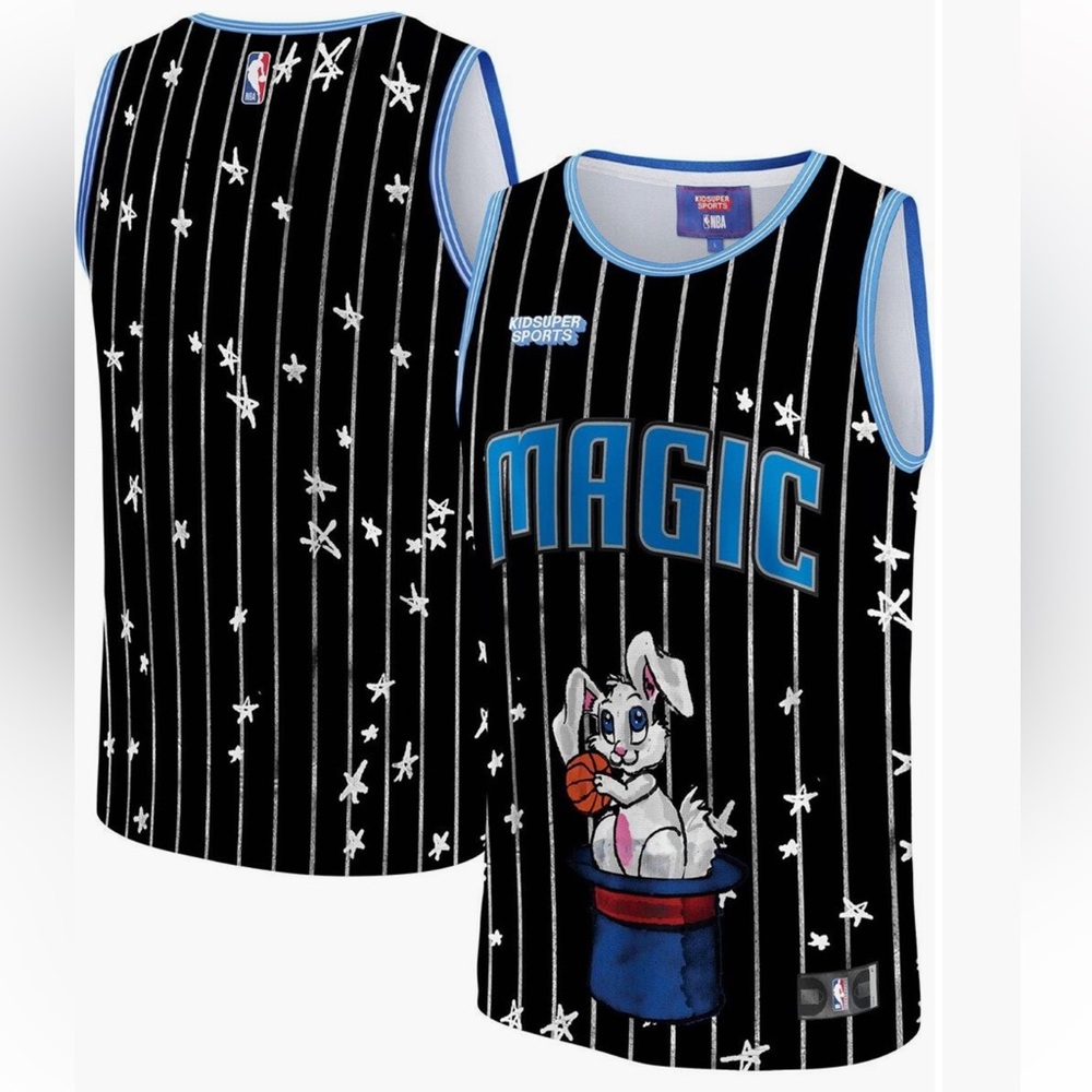 NEW NBA x KIDSUPER studios unisex Orlando Magic black jersey M